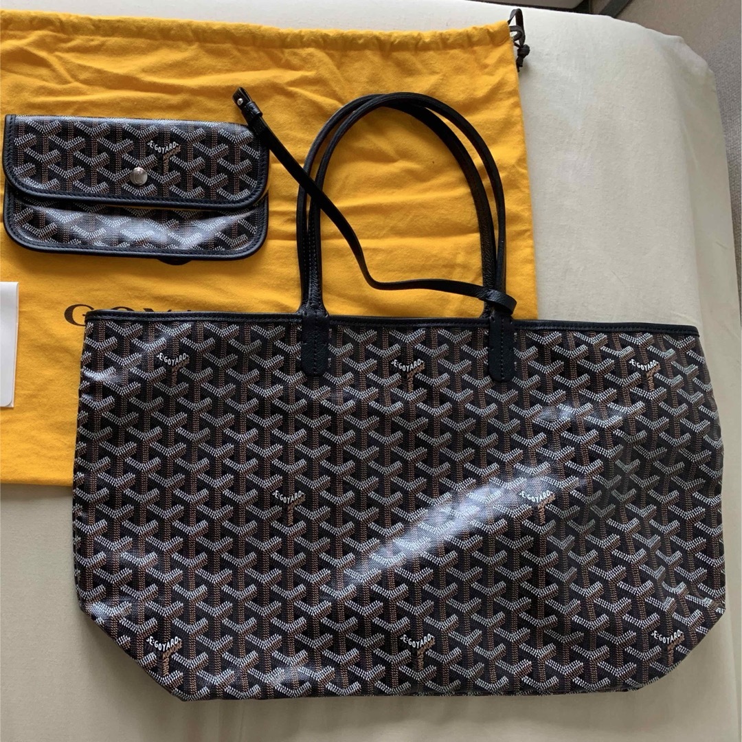 GOYARD - 最終セール 正規品ゴヤール サンルイpm ブラック トート
