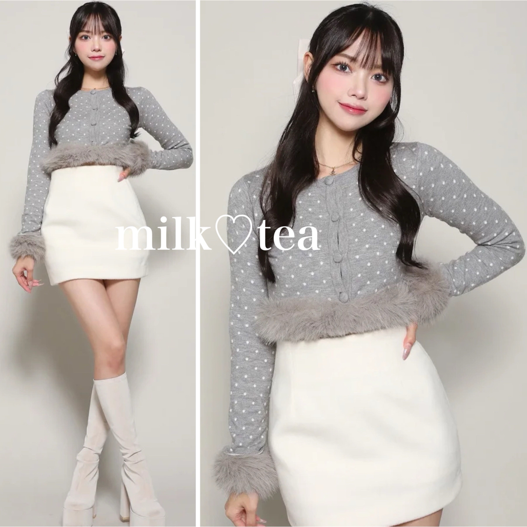 Darich - 新品タグ付き ダーリッチ ドットジャガードフェザーニット