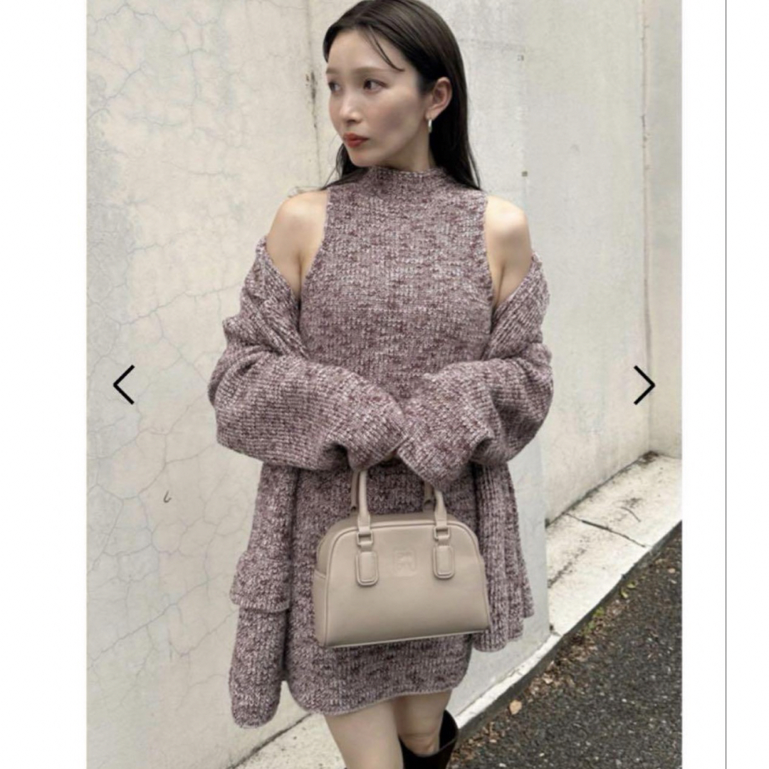 SNIDEL - snidel ミニニットワンピース ニットジャケットの通販 by