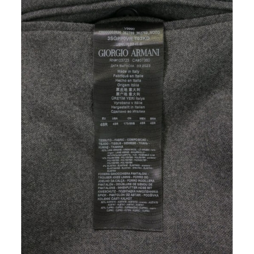 GIORGIO ARMANI - GIORGIO ARMANI スラックス 48(L位) グレー 【古着