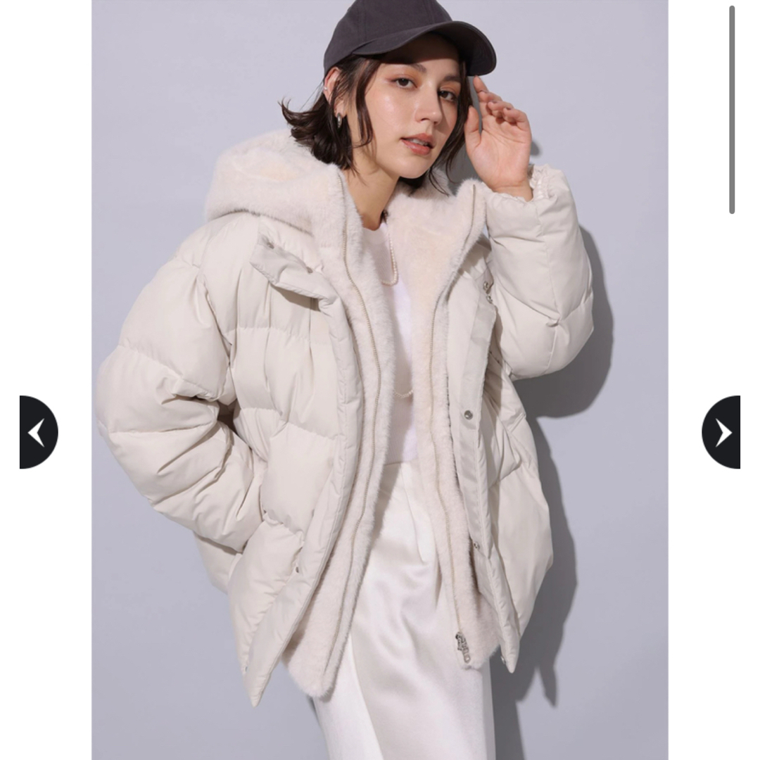 Arpege story ファーフード付きMINOTECH中綿コートの通販 by manman's