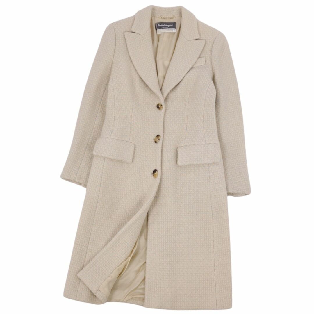 ほぼ未使用✨サルバトーレフェラガモチェスターコートロングアルパカ