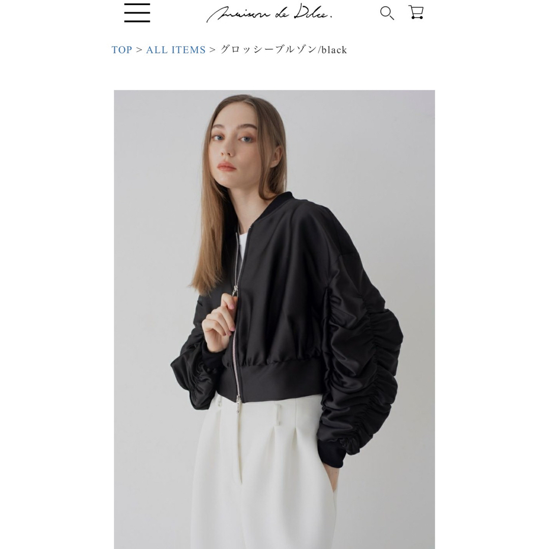 maisondedolce.メゾンドドルチェグロッシーブルゾンの通販 by pipis