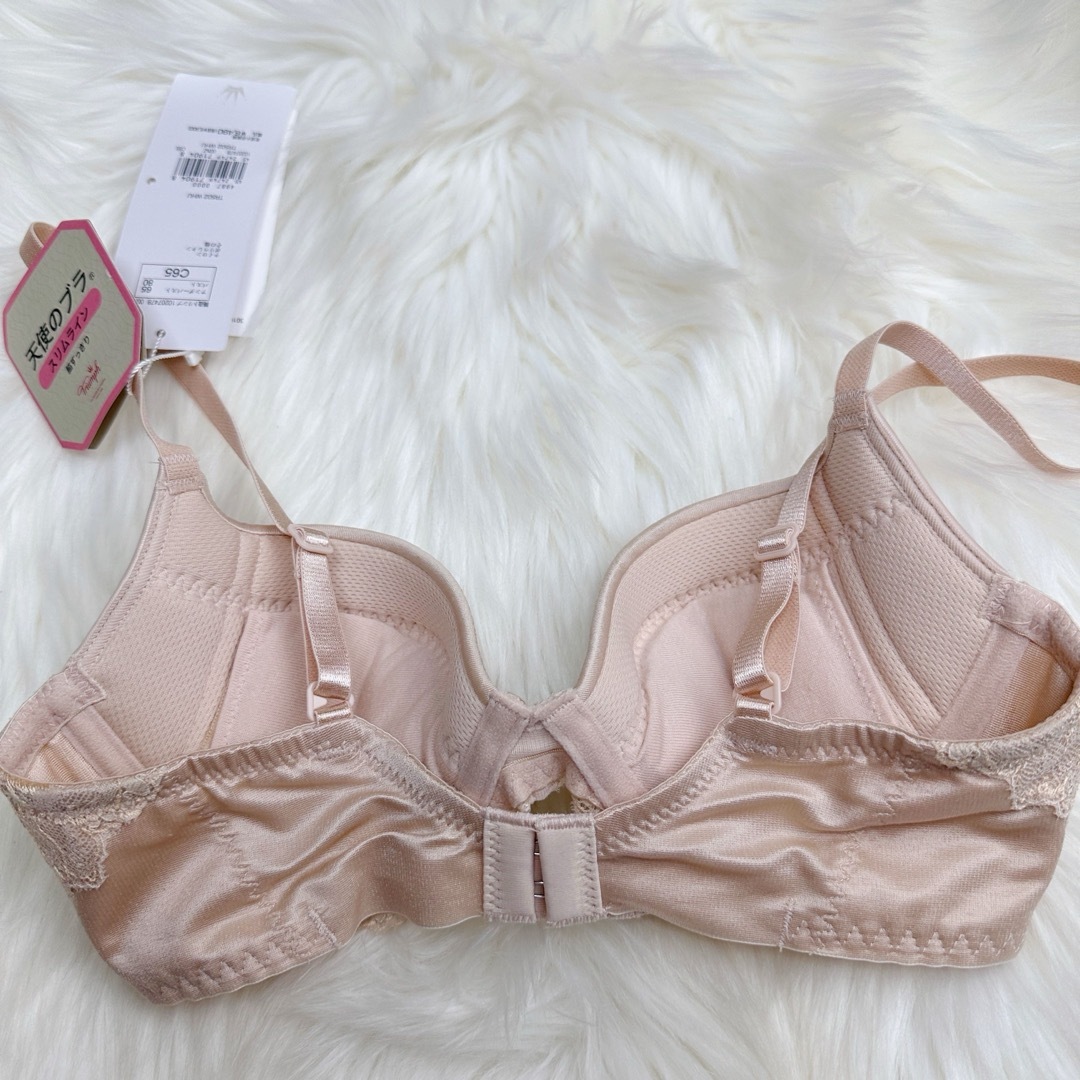 トリンプ 天使のブラ スリムライン C65 M ピンク ショーツセット C65-M