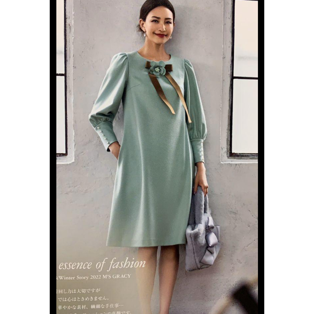 M'S GRACY - エムズグレイシー ミントグリーン ワンピース 36の通販 by