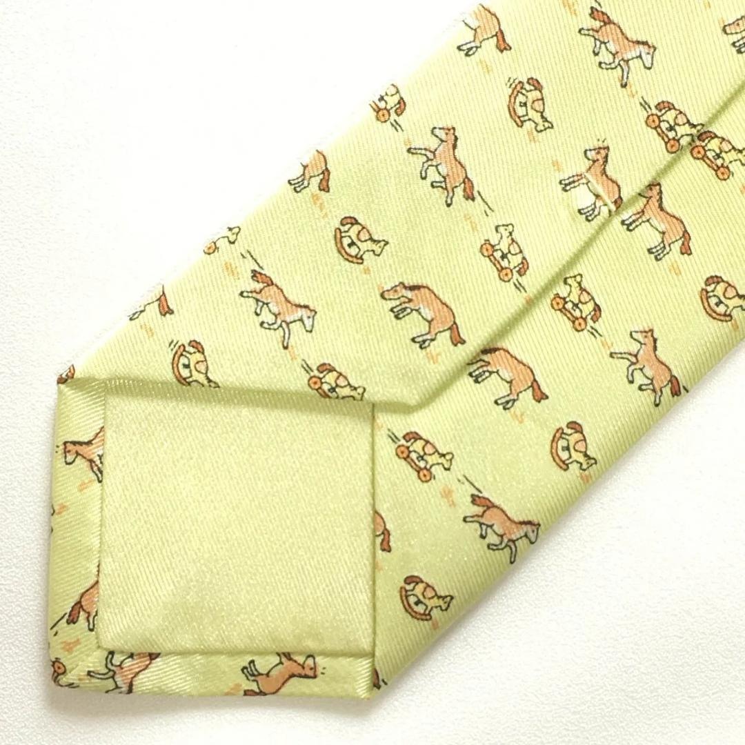 HERMES - 未使用級 エルメス HERMES ネクタイ シルク 動物柄 / ホース