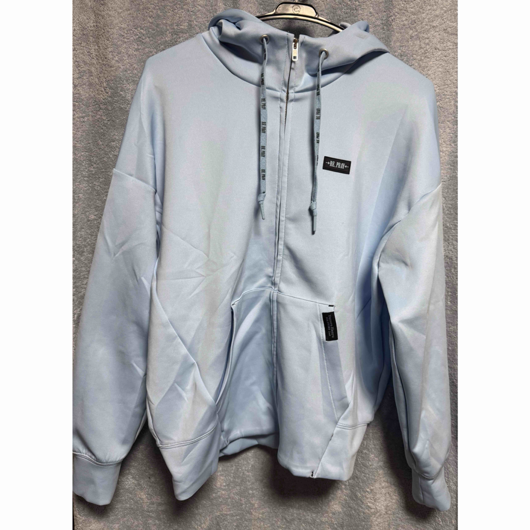 羽生結弦 RE_PRAY フルジップパーカー ライトブルー ジップパーカー