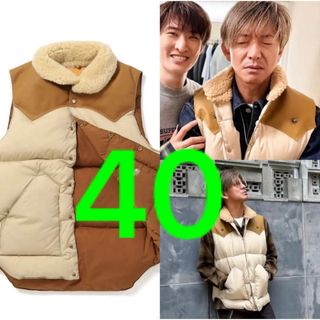 Rocky Mountain Featherbed（ダウンベスト ・ ベージュ系）のフリマ