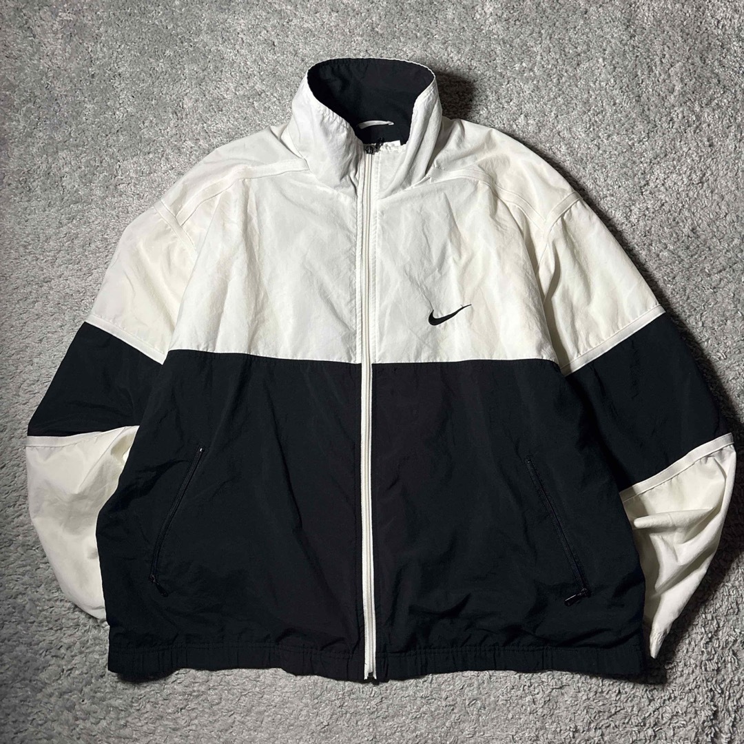 NIKE - ナイキ NIKE ナイロンジャケット 90s 白タグ ワンポイント刺繍