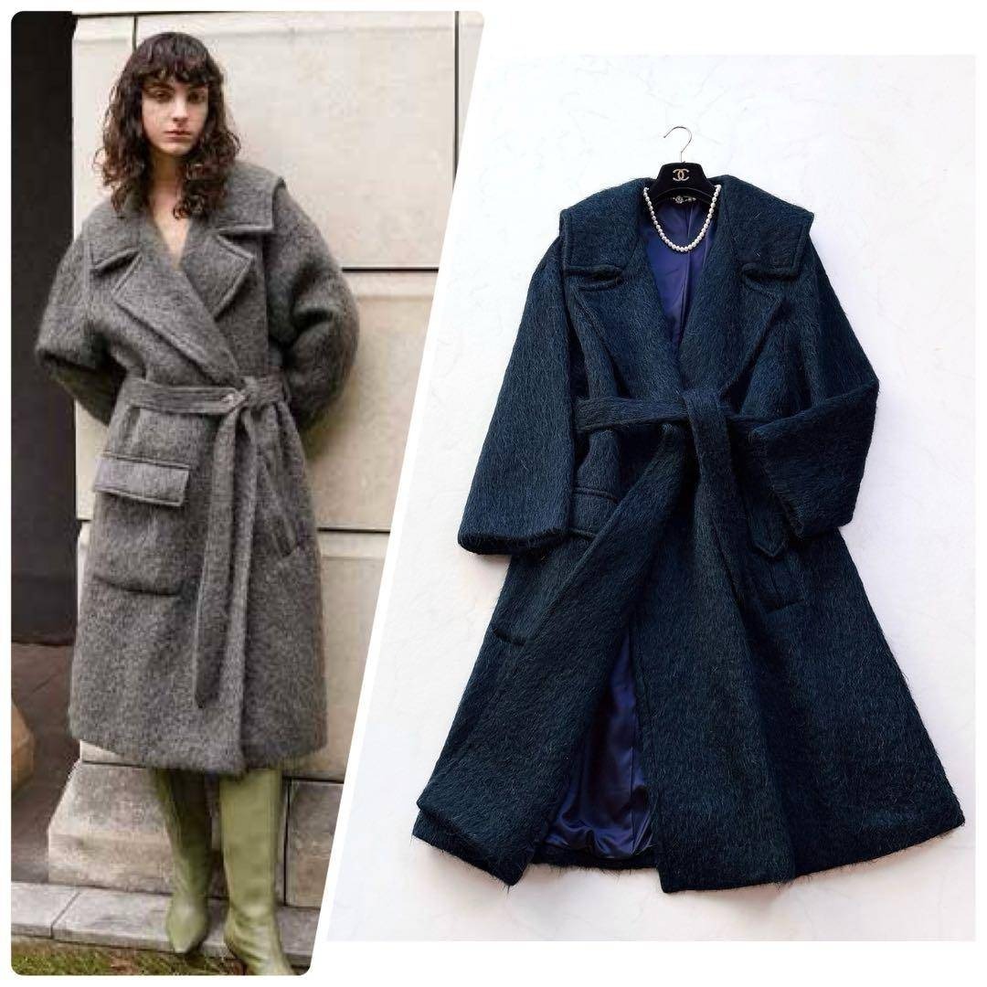 COLUMN】定価13.2万 ウールシャギーコート アルパカ モヘア 38