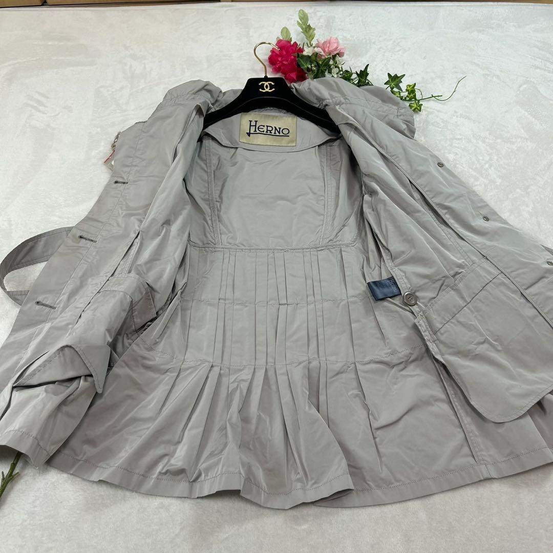 J895 新品未使用 2XL ヘルノ ナイロンジャケット グレー レディース