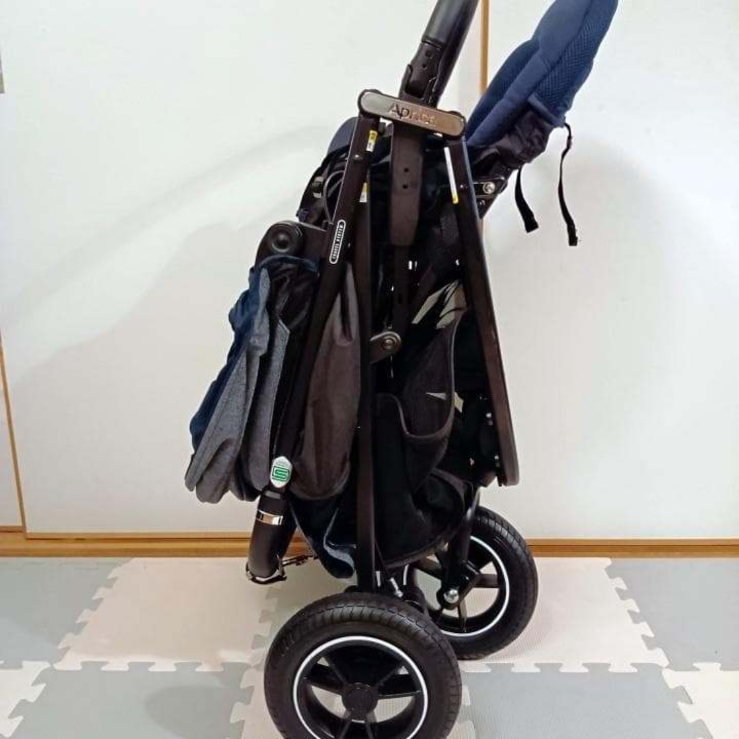 美品✨】アップリカ ベビーカー スムーヴプレミアムAC 空気入れ不要♪⭐︎