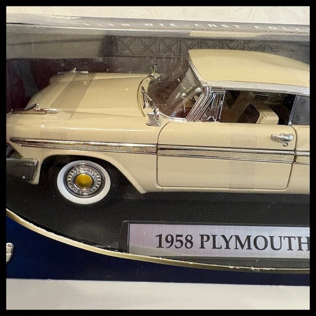 ミニカー MOTOR MAX社 1/18♡1958 プリムスフューリー♡アメ車