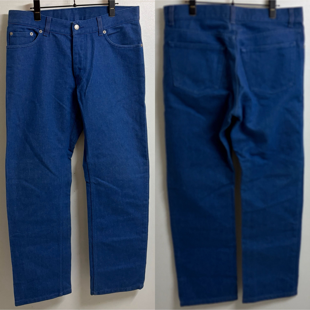 HELMUT LANG - HELMUT LANG VINTAGE 本人期 ブルー カラーデニムパンツ