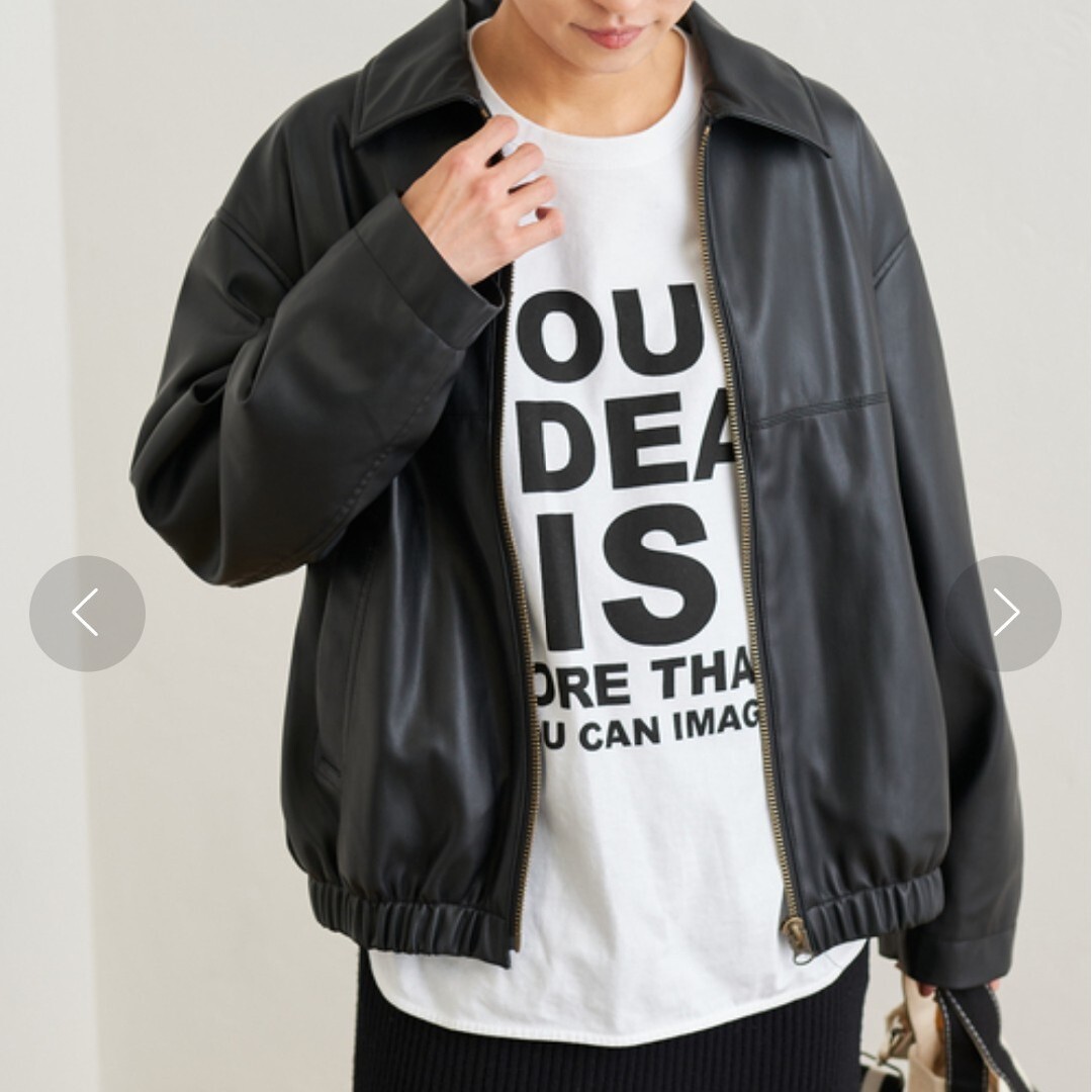 FRAMeWORK - 美品 フレームワーク フェイクレザーフライトジャケット