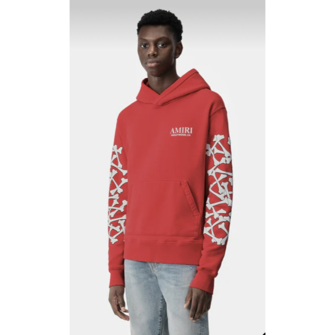 AMIRI - AMIRI アミリ ボーンパーカー 新品 レッド Mサイズの通販 by