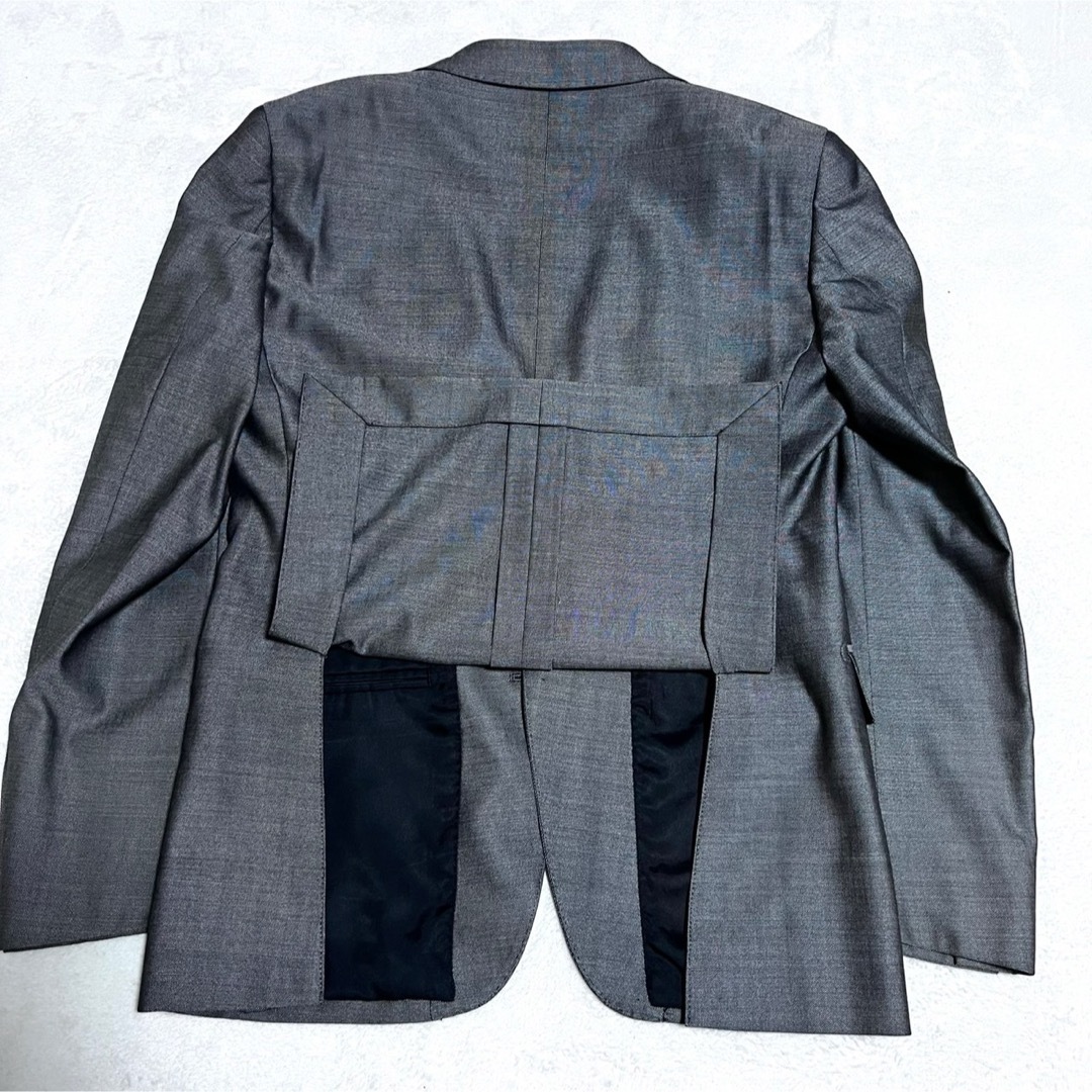 ONLY スーツ 3ピース シルバー シルク混 光沢あり サイズ36