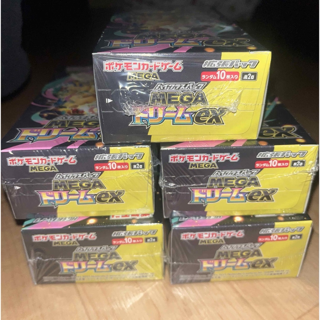 ポケモンカードゲーム MEGAドリームex 5BOX シュリンク付き 未開封