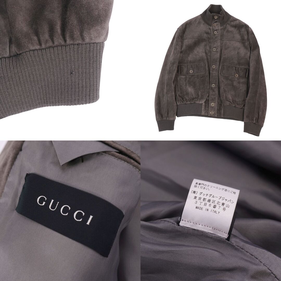 GUCCI - グッチ GUCCI ジャケット ブルゾン レザージャケット ボンバー