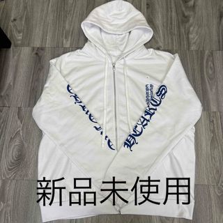 Chrome Hearts - クロムハーツ パーカー ホワイト ブルー L 美品