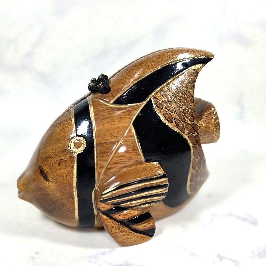 希少 TIMMY WOODS ティミーウッズ 木彫り 魚型 ショルダーバッグの通販