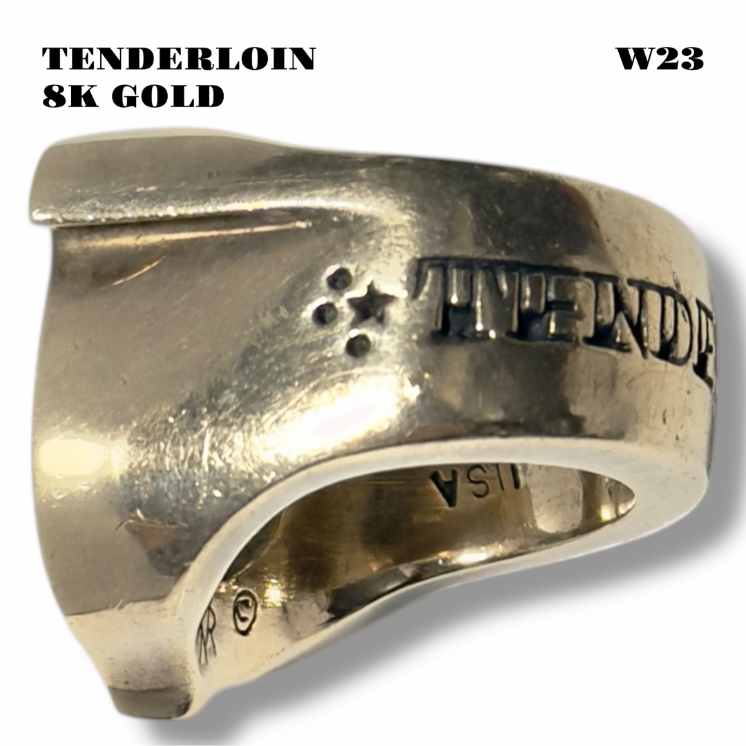 TENDERLOIN - 高級品！ TENDERLOIN ホースシュー リング 8K ゴールド