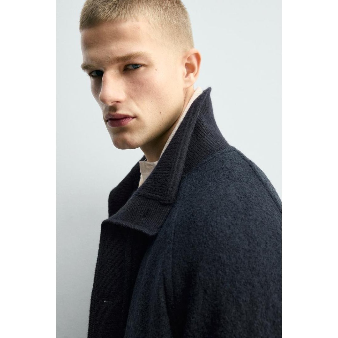 ZARA - zara ザラ リブ襟切り替えジャケット Sの通販 by GR｜ザラなら