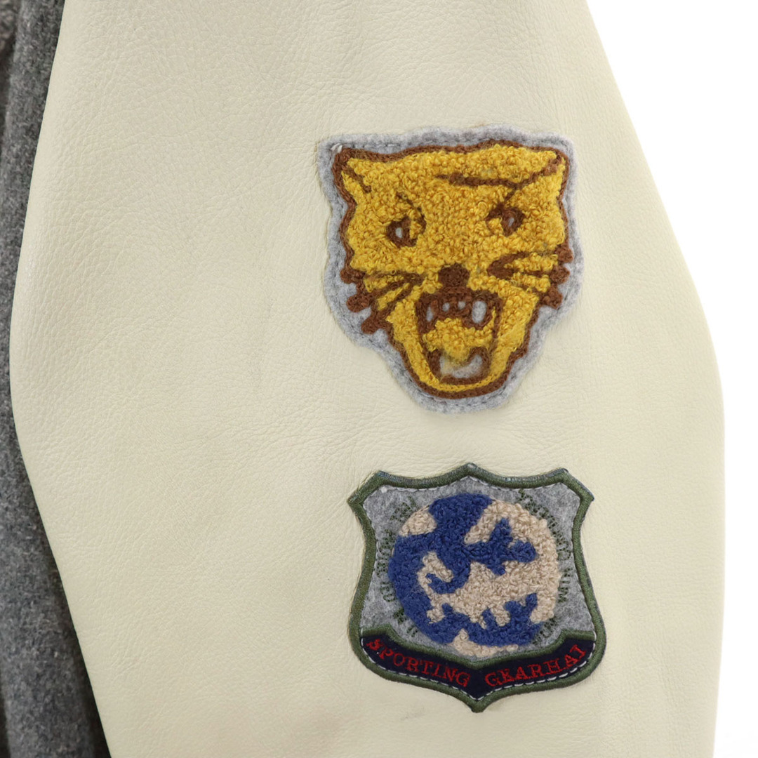 古着 HAI SPORTING GEAR ハイスポーティングギア 牛革レザー切替