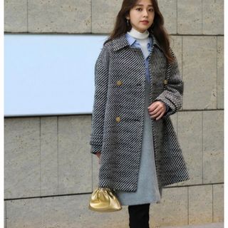 JUSGLITTY - ジャスグリッティー JUSGLITTY ダブルボタン ミドルコート