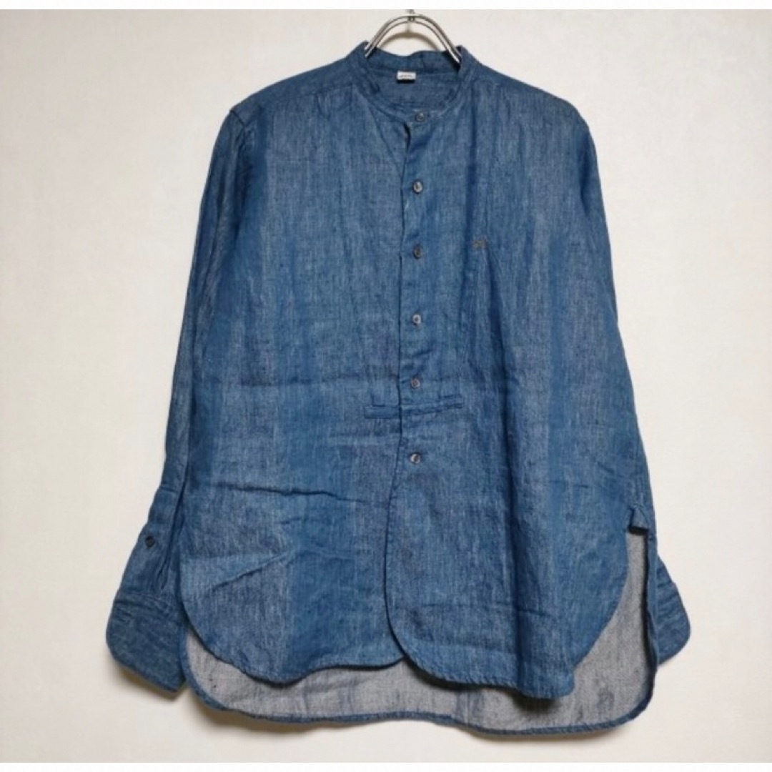 45R - 45R バンドカラー リネンシャツ 麻 サイズ1の通販 by name's