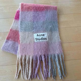 Acne Studios - acnestudiosマフラーショールホワホワピンク🩷ྀིの通販
