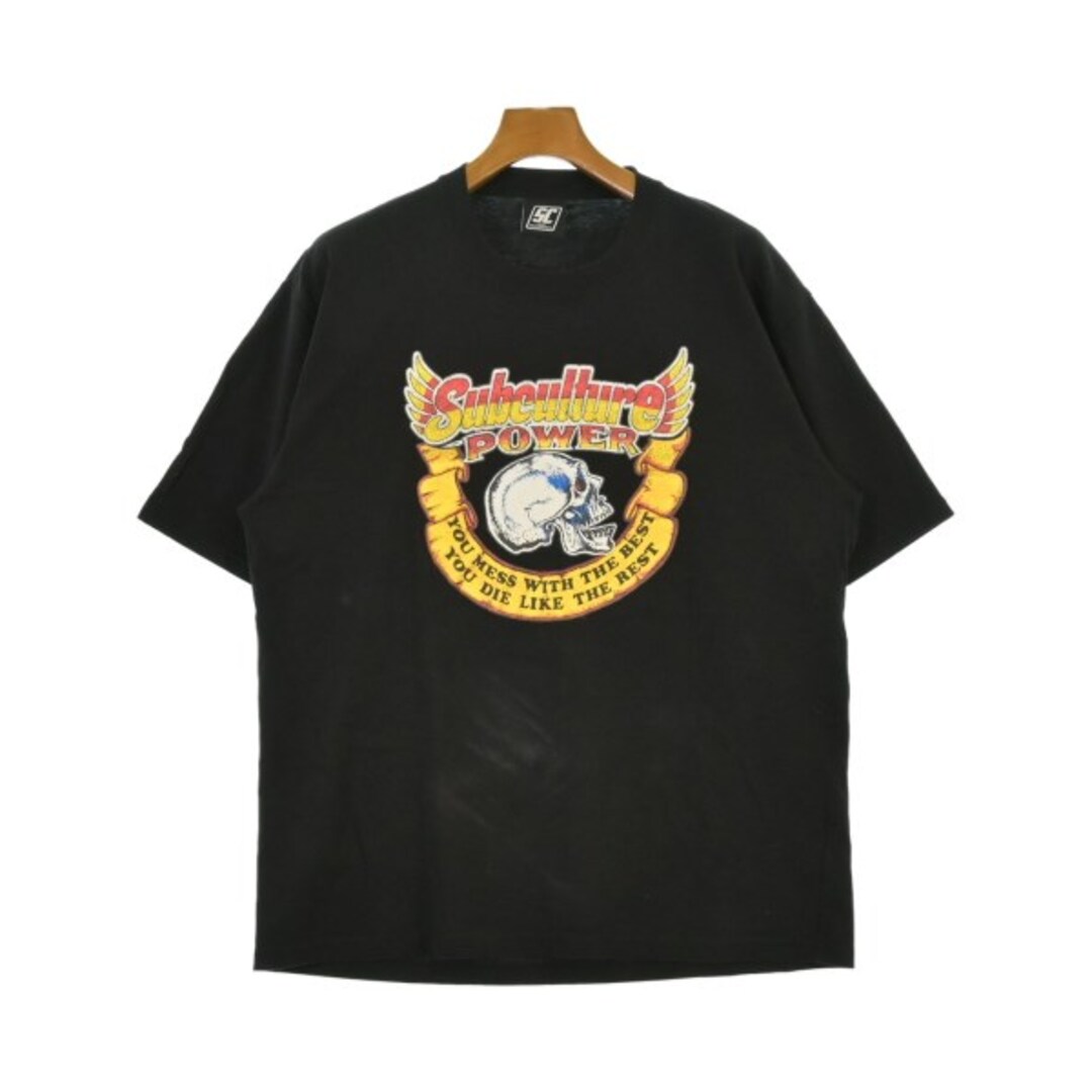 SC-SubCulture- サブカルチャー Tシャツ・カットソー L 黒 【古着