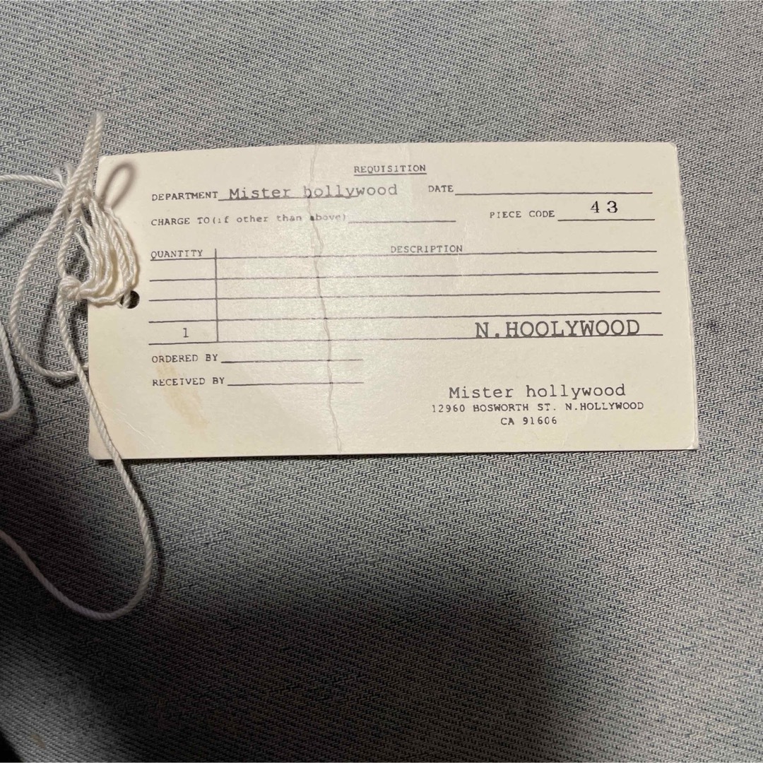 N.HOOLYWOOD - n.hoolywood スパイ期 ドレスライン モッズコート タグ