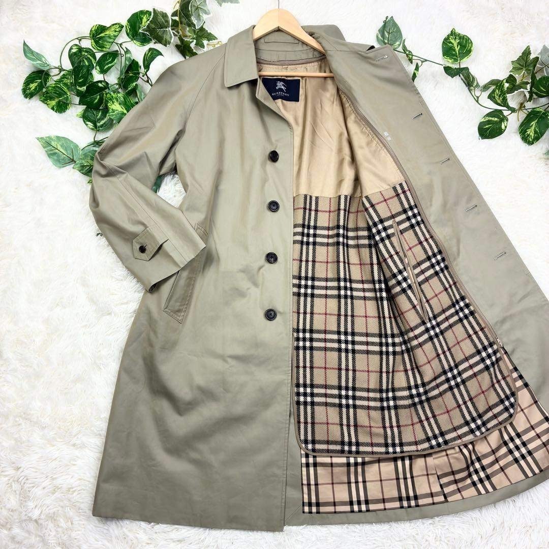 BURBERRY - 美品 バーバリーロンドン ノバチェック バルマカーンコート