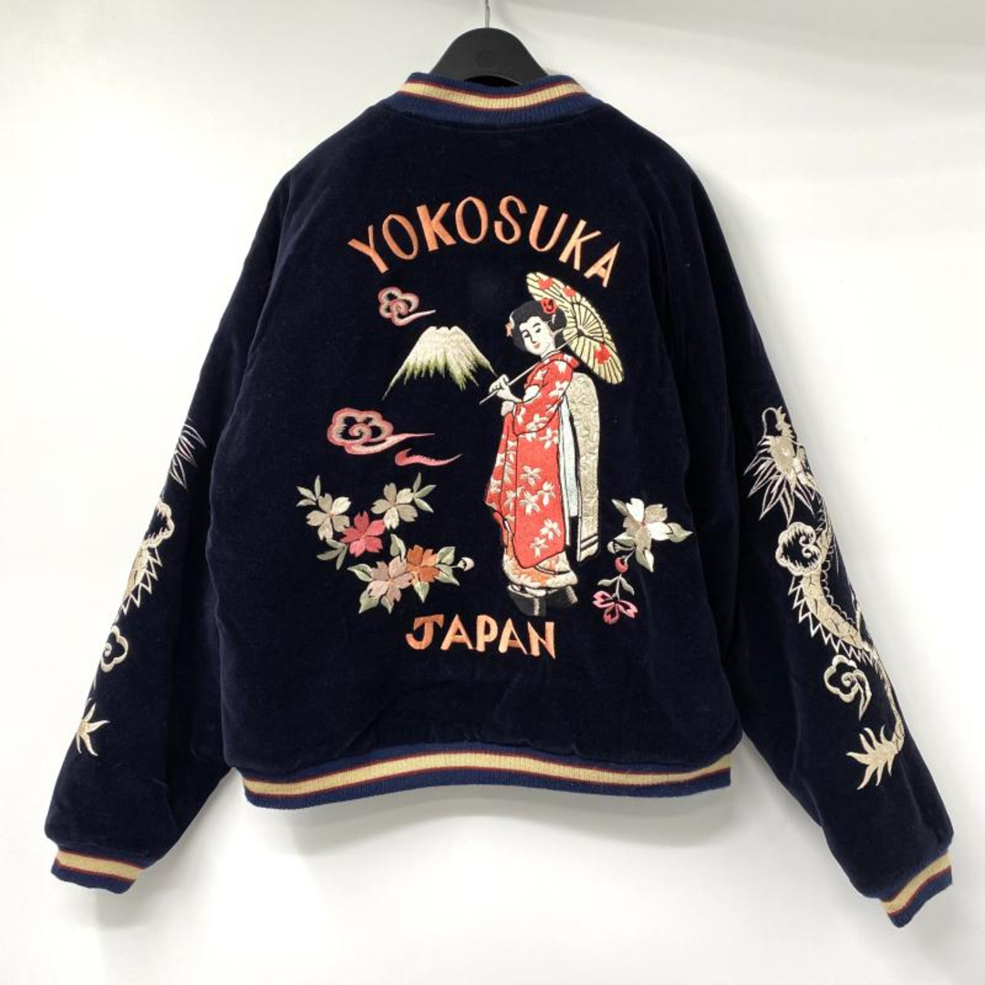 中古】テーラー東洋 別珍 リバーシブルスカジャン 舞妓 サイズL