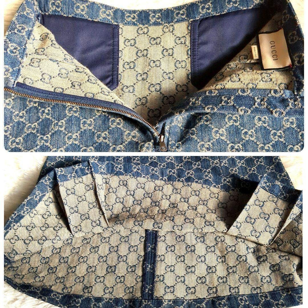 GUCCI - 【極美品】グッチ デニムスカート GG総柄 651415-XDBLL 高年式