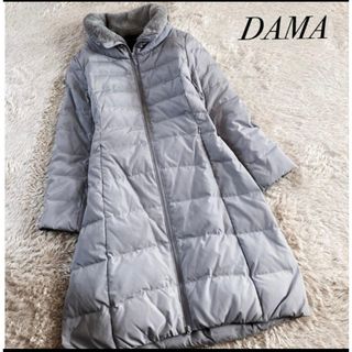 dinos - ディノスDAMAブルーフォックスファー付き 撥水加工ダウン