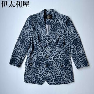 伊太利屋 - 良品 伊太利屋 フェイクスエード アニマル刺繍 テーラード