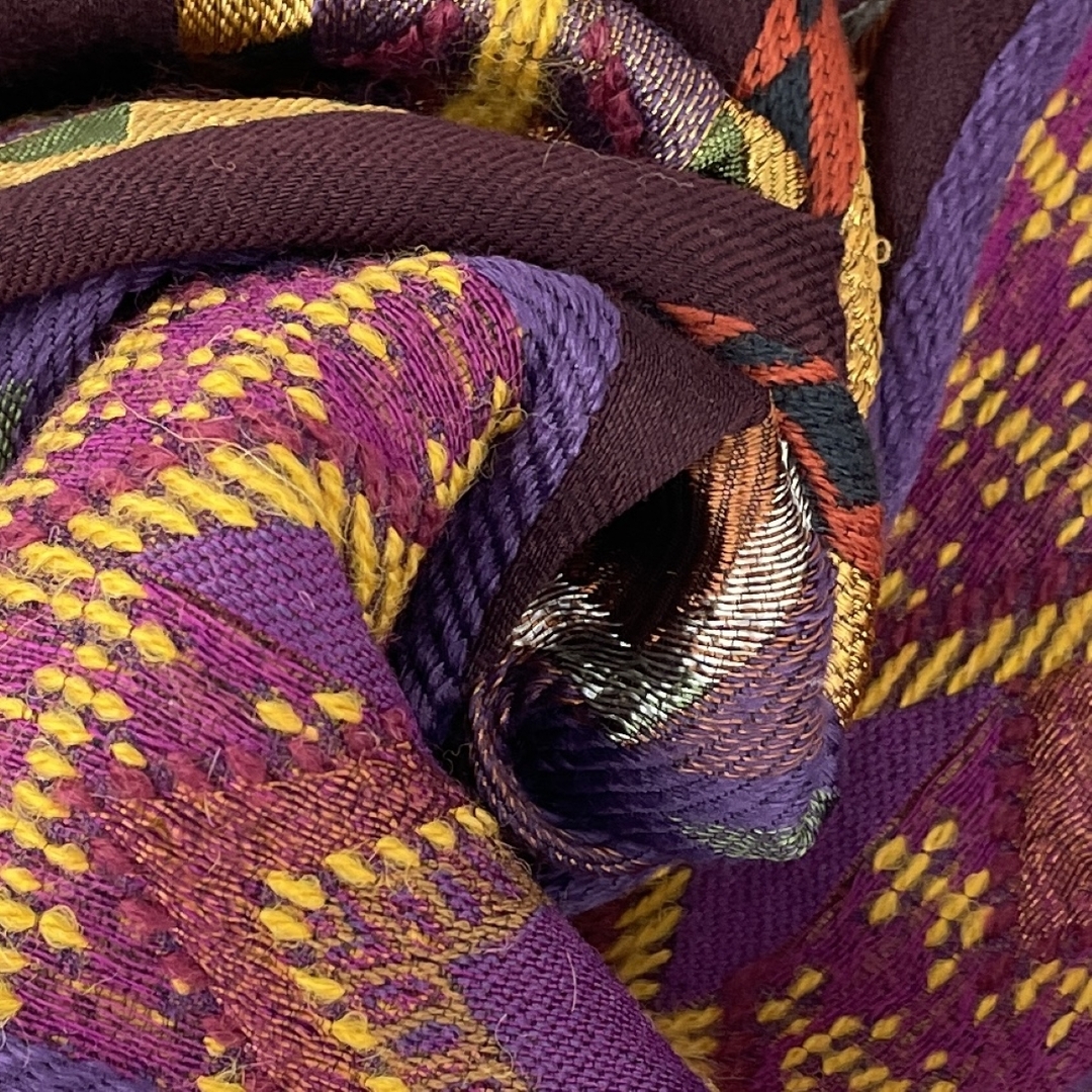 ETRO - ETRO エトロ 大判ストール/ショール 幾何学模様/ウール×シルク