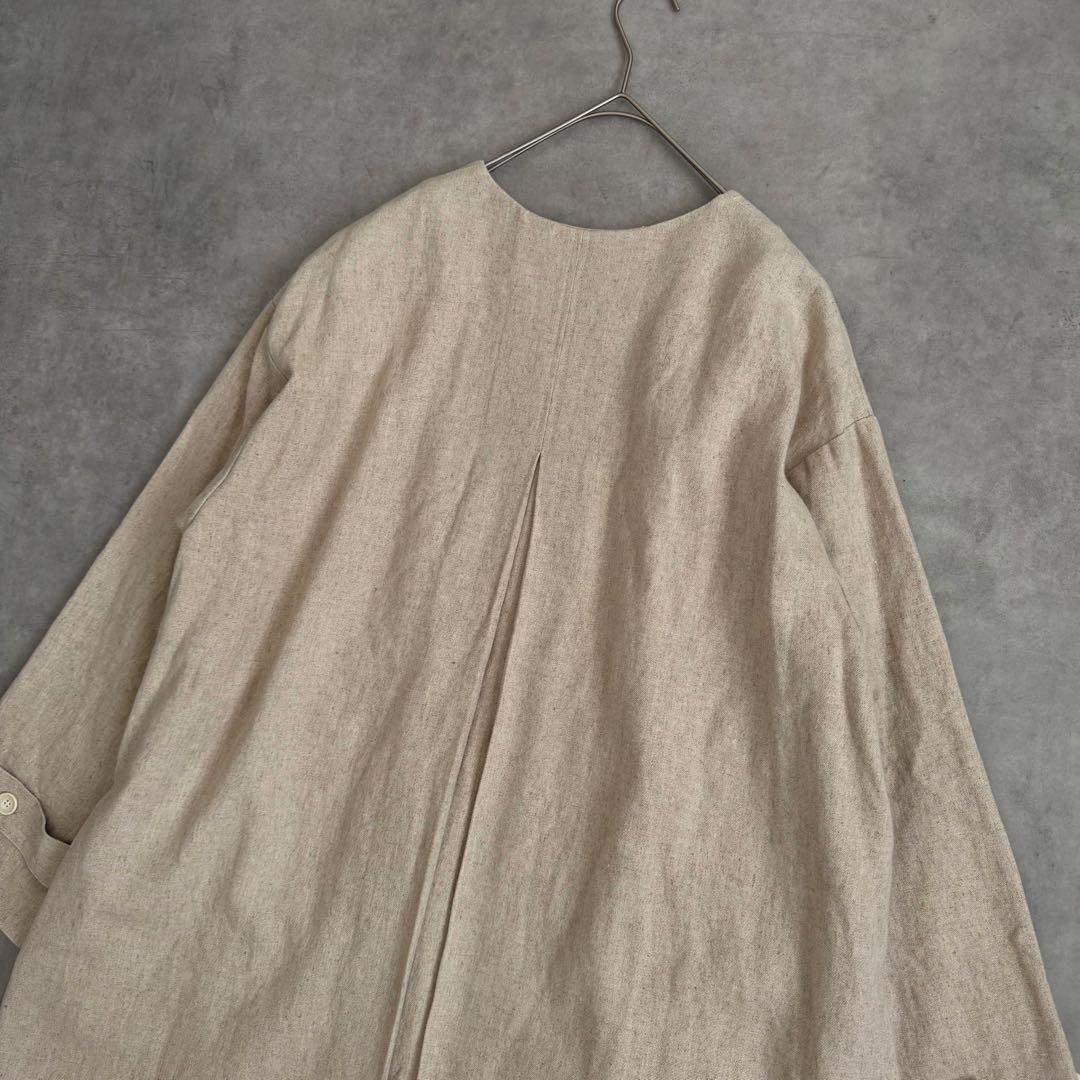 かぐれ - 極美品 近年 かぐれ リネン レーヨン テントコート ベージュ