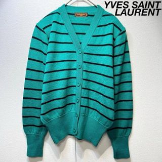 Yves Saint Laurent - イヴ・サンローラン 花柄 ニット カーディガンの