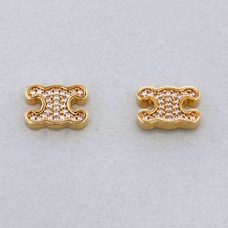 CELINE - CELINE(セリーヌ) ピアス ノットスモールフープ ゴールド
