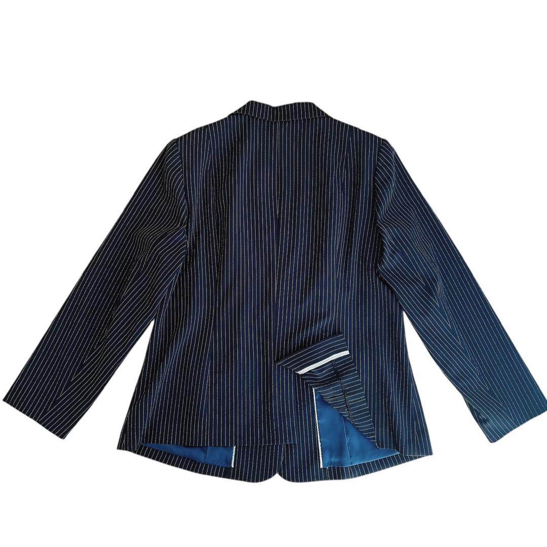 M'S GRACY - GRACY ネイビー ストライプ レディーススーツ 大きい