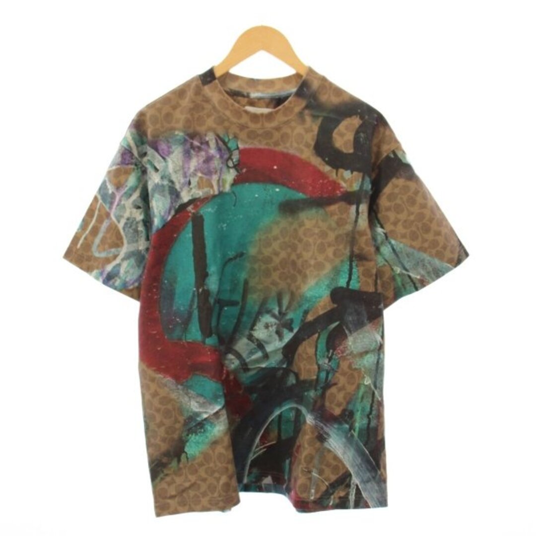 COACH - コーチ MINT+SERF Tシャツ 半袖 クルーネック S 茶 マルチ