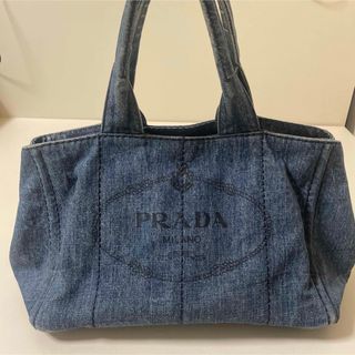 PRADA - 極美品 プラダ カナパ 三角ロゴ チェック トート バッグ