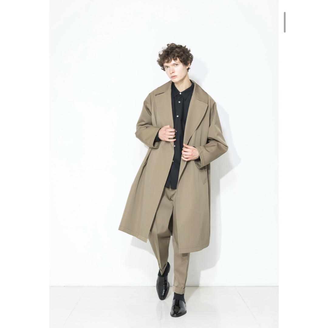 MB - MBハイエンド尾州ウールタイロッケンコート／ベージュ／Sサイズ