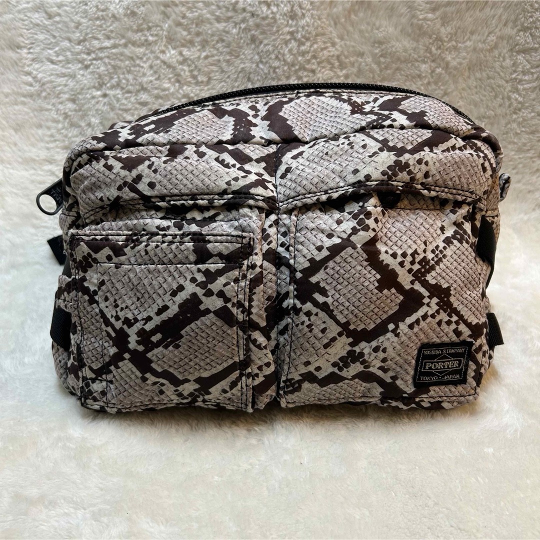 HEADPORTER - HEAD PORTER パイソン柄 ボディバッグ ウエストバッグ