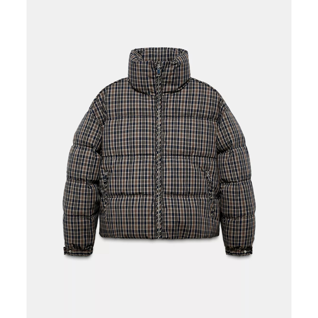 ZARA - タグ付き新品☆ZARAのチェック柄キルティングアノラック☆XS