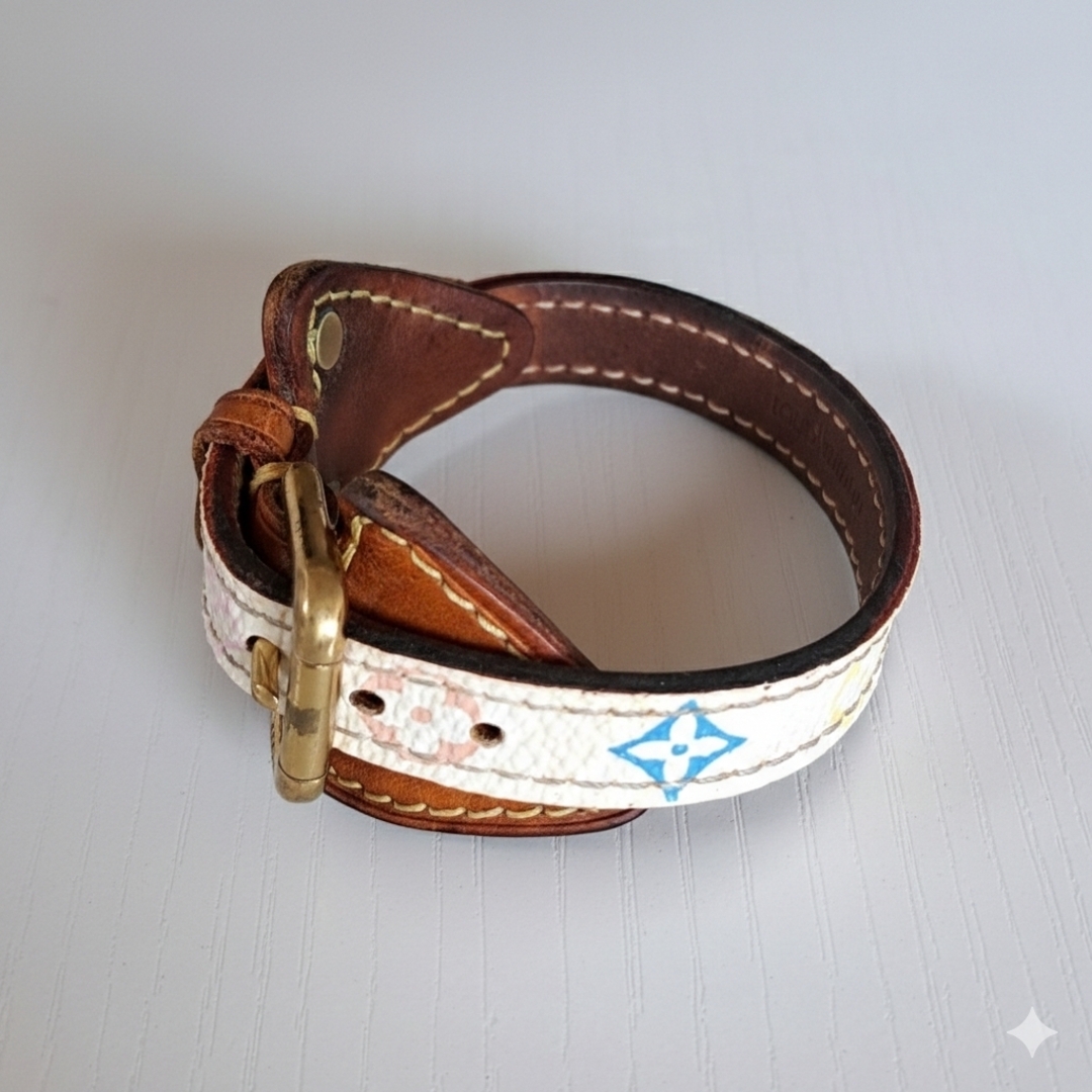 LOUIS VUITTON - ルイヴィトンブレスレット レザーモノグラム マルチ