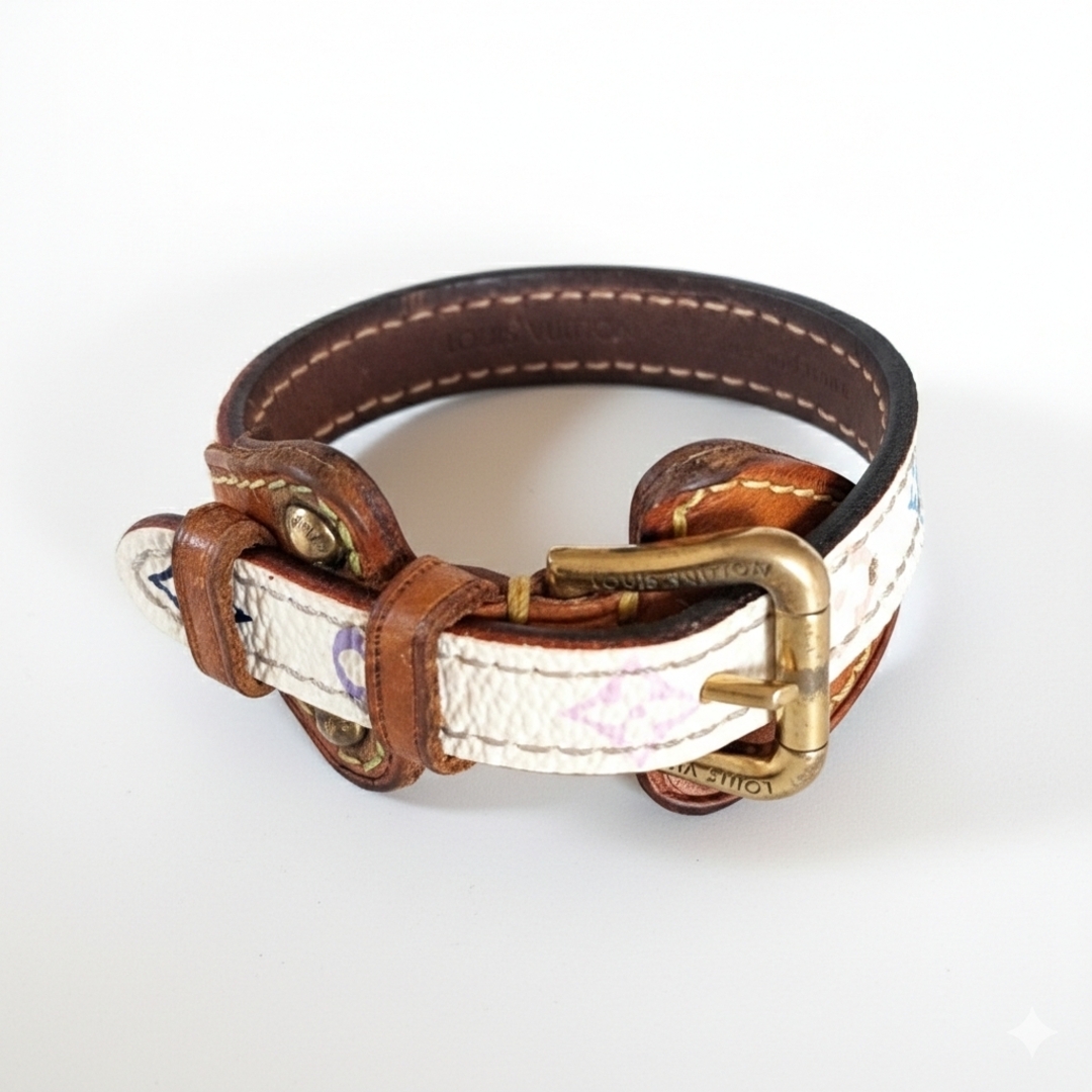 LOUIS VUITTON - ルイヴィトンブレスレット レザーモノグラム マルチ